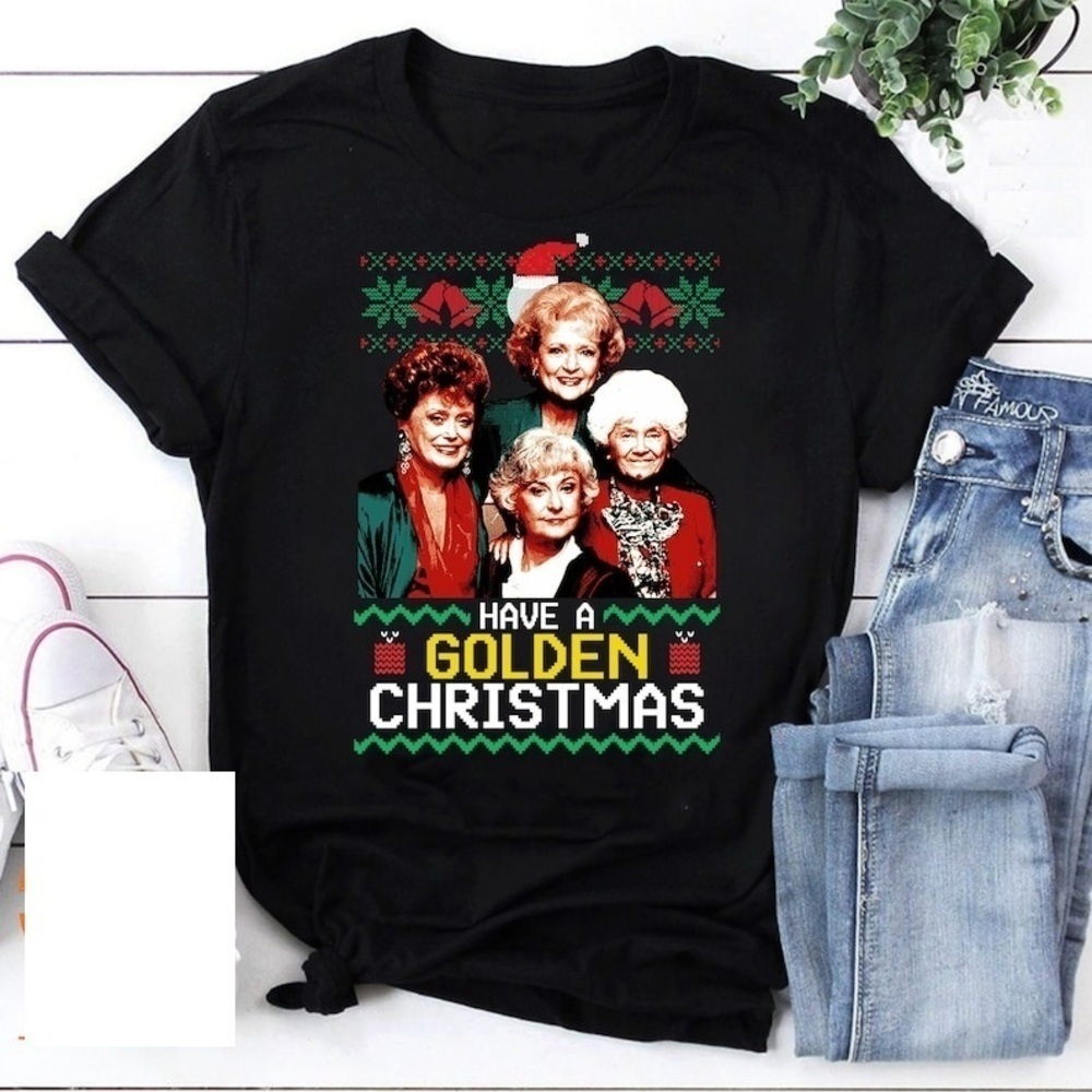 The Golden Girls Golden Christmas Classic Retro Tshirt